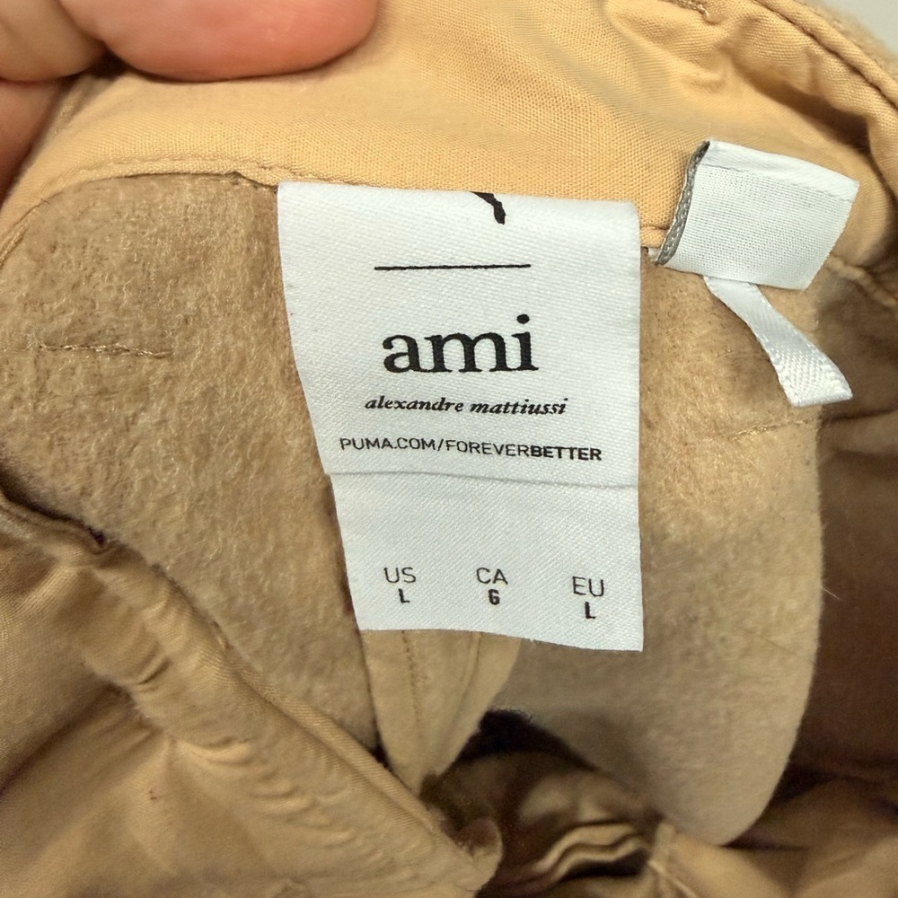 AMI X Puma Camel Wool-Blend Chinos - Picture 4 of 5